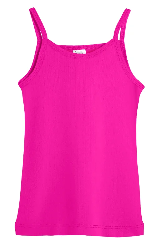 Girls UPF 50+ Swim Camisole | Hot Pink Beach