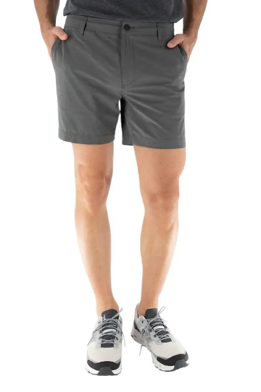 Hybrid Shorts In Grey Unique Men's Patch