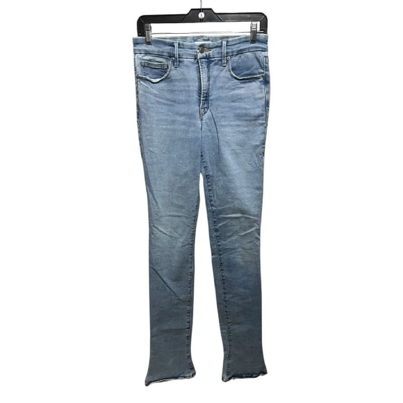 Jeans Boot Cut By Good American In Blue Denim, Size: 4 long Gym