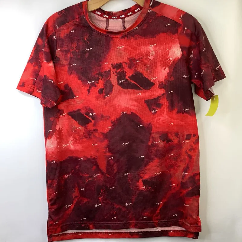 Size 16: Nike Dri-Fit Red Tie-Dye T-Shirt Refined Men's Classic 