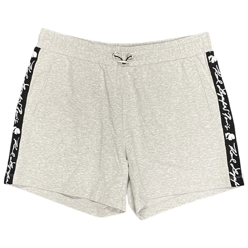 Shorts By Karl Lagerfeld In Grey, Size: L Sleek Men's Metallic