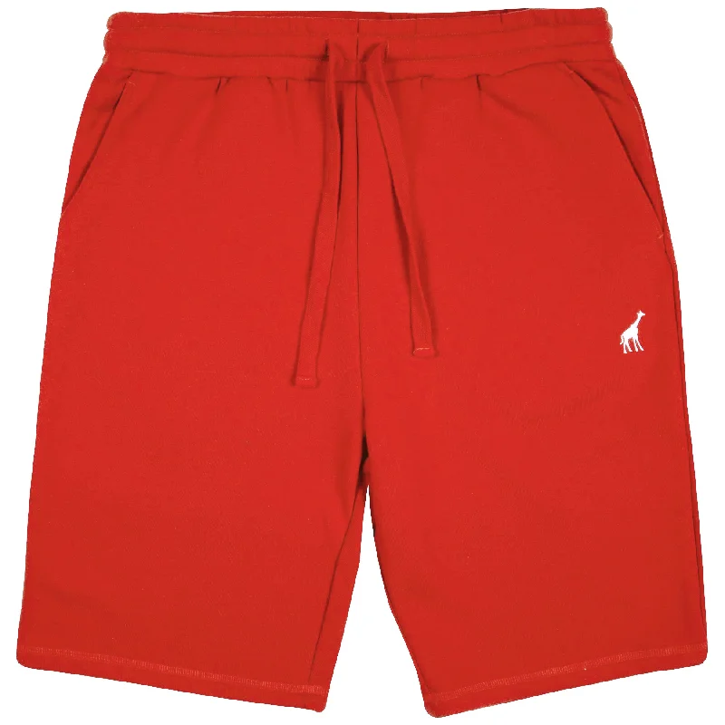 47 SWEATSHORTS - RED Laid