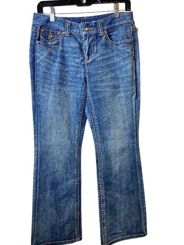 Jeans Wide Leg By Inc In Blue Denim, Size: 8p Refined Men's Velvet