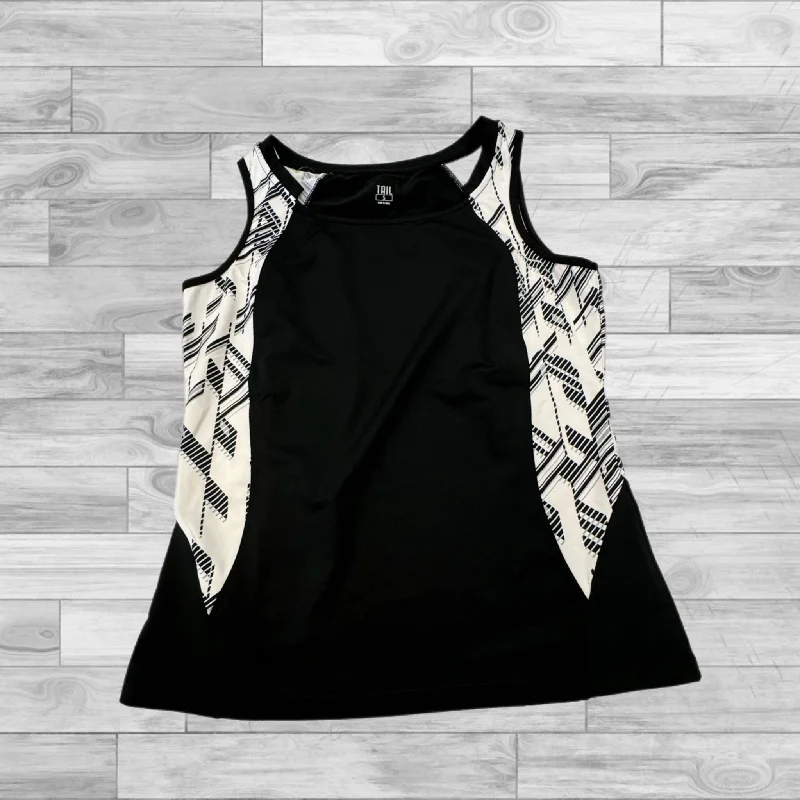 Athletic Tank Top By Tail In Black & White, Size: S Practical Men's Multi