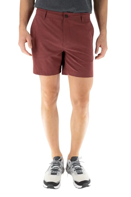 Hybrid Shorts In Port Streetwear Style