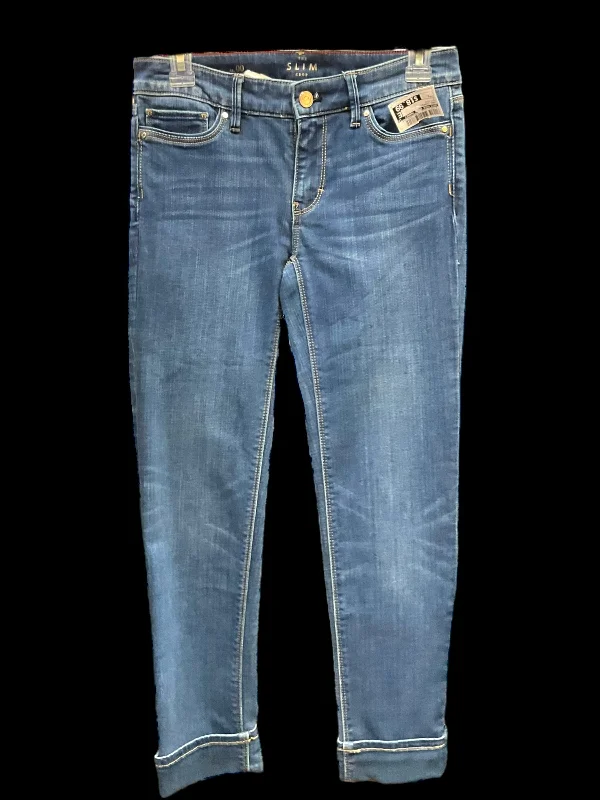 Jeans Cropped By White House Black Market In Blue Denim, Size: 0 Sophisticated Men's French