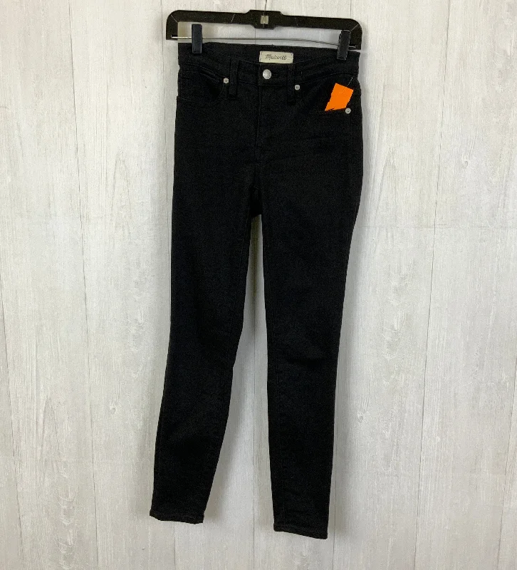 Jeans Skinny By Madewell In Black Denim, Size: 0 Polished Men's Silk