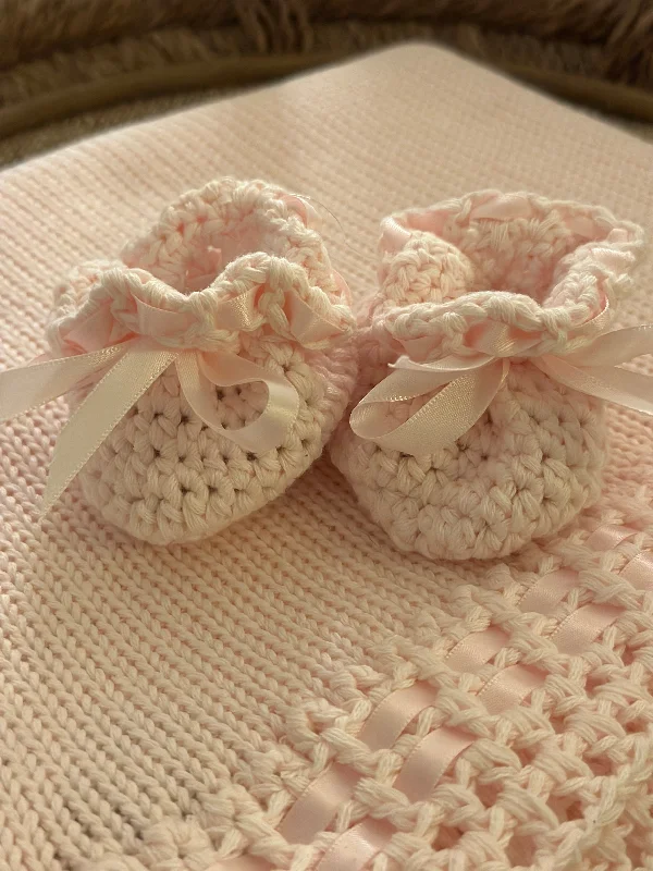 Pink Crochet Booties and Blanket Cool Men's Distressed